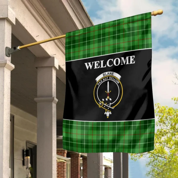 Tartanclans Blane Flag, Welcome Tartan Day Garden Flag - Image 2