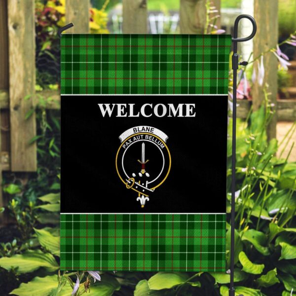 Tartanclans Blane Flag, Welcome Tartan Day Garden Flag