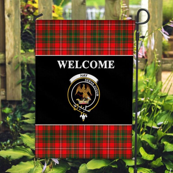 Tartanclans Hay Flag, Welcome Tartan Day Garden Flag