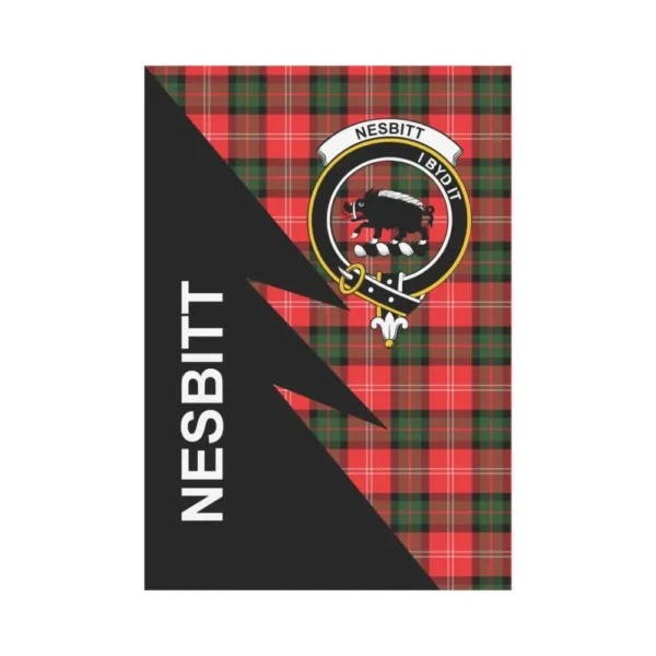 Tartanclans Garden Flag, Clan Nesbitt Plaid & Crest Tartan Flag, Flash Style - Image 2