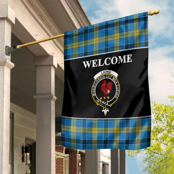 Tartanclans Laing Flag, Welcome Tartan Day Garden Flag - Image 2