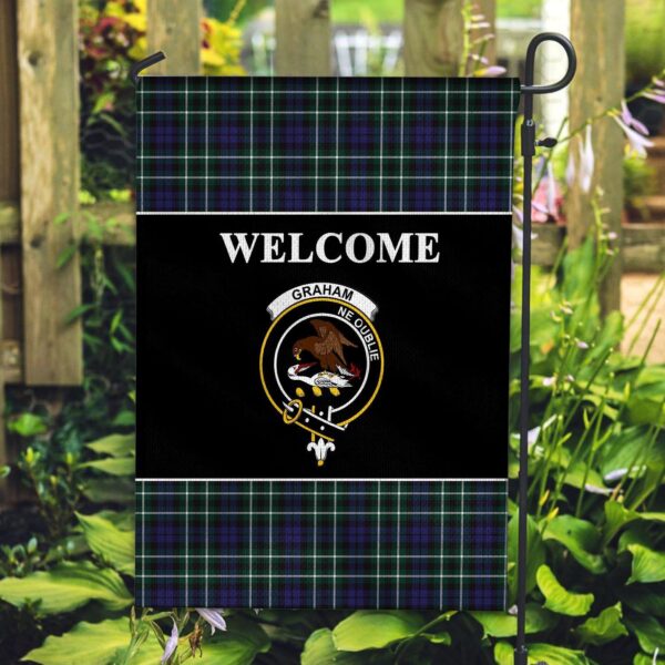 Tartanclans Graham Flag, Welcome Tartan Day Garden Flag