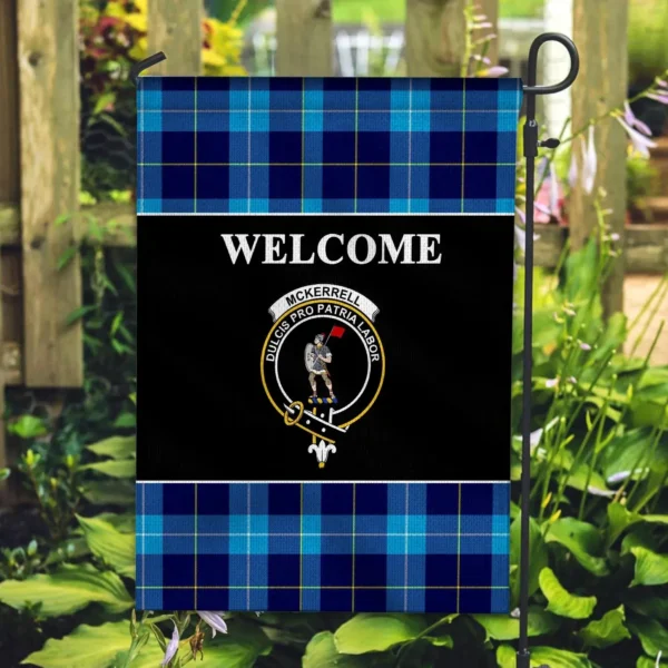 Tartanclans McKerrell Flag, Welcome Tartan Day Garden Flag