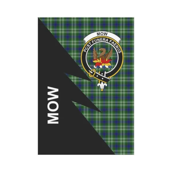 Tartanclans Garden Flag, Clan Mow Plaid & Crest Tartan Flag, Flash Style - Image 2