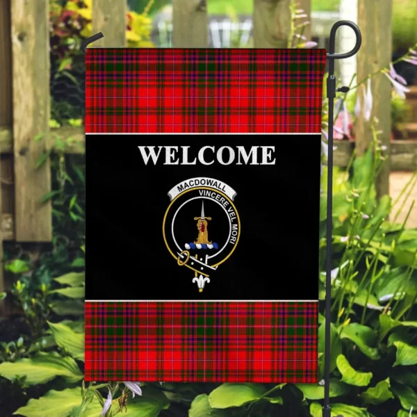 Tartanclans MacDowall (of Garthland) Flag, Welcome Tartan Day Garden Flag