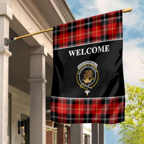 Tartanclans Marjoribanks Flag, Welcome Tartan Day Garden Flag - Image 2