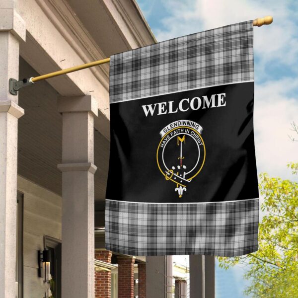 Tartanclans Glendinning Flag, Welcome Tartan Day Garden Flag - Image 2