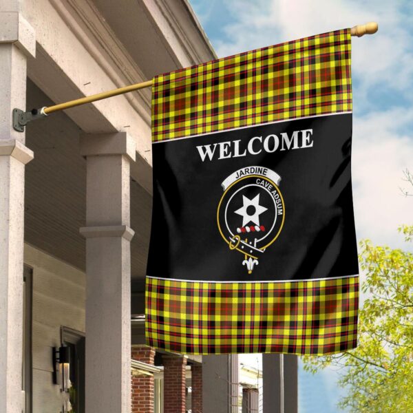 Tartanclans Jardine Flag, Welcome Tartan Day Garden Flag - Image 2