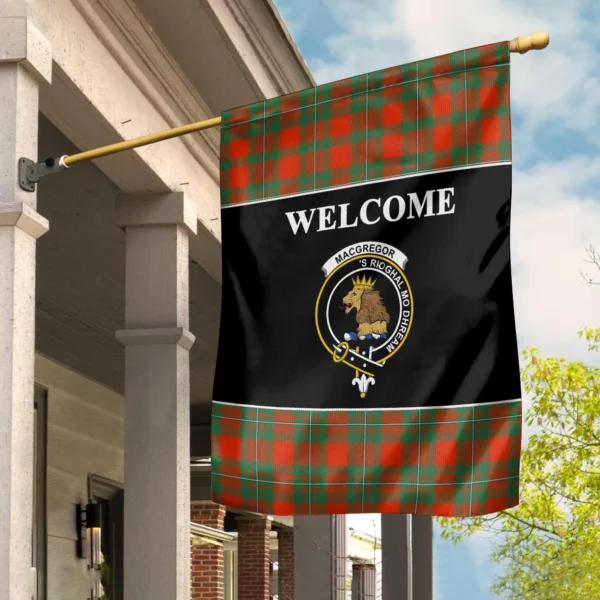 Tartanclans MacGregor Flag, Welcome Tartan Day Garden Flag - Image 2