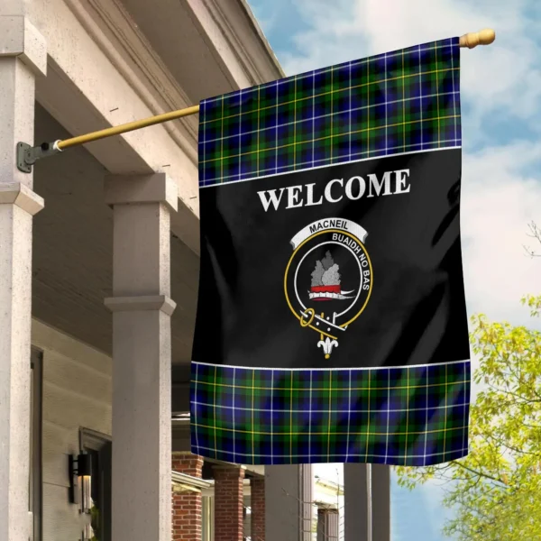 Tartanclans MacNeil of Barra Flag, Welcome Tartan Day Garden Flag - Image 2