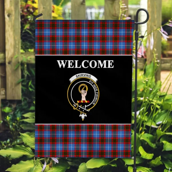 Tartanclans Skirving Flag, Welcome Tartan Day Garden Flag