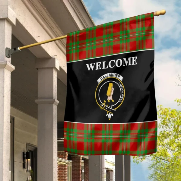 Tartanclans Callander Flag, Welcome Tartan Day Garden Flag - Image 2