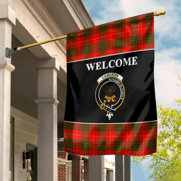 Tartanclans Cameron Flag, Welcome Tartan Day Garden Flag - Image 2