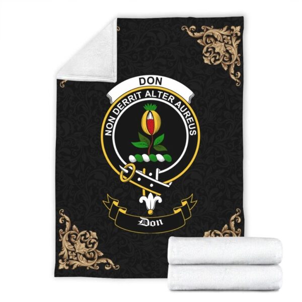 Don Clan Premium Blanket, Scottish Tartan Don Clans Blanket Black Style