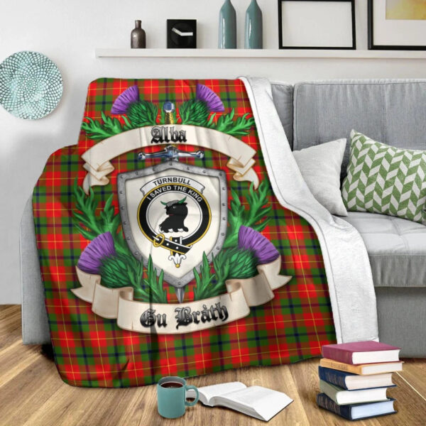 Turnbull Dress Clan Blanket, Scottish Tartan Turnbull Dress Clans Blanket Thistle Style - Image 2