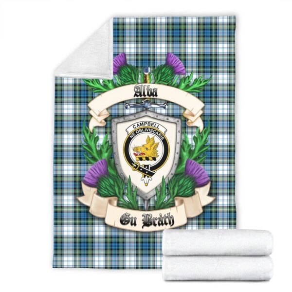 Campbell Dress Ancient Clan Blanket, Scottish Tartan Campbell Dress Ancient Clans Blanket Thistle Style