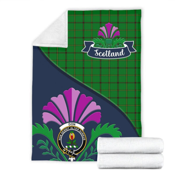 Don Clan Blanket, Scottish Tartan Don Clans Blanket Scotland Thistle Style - Image 2