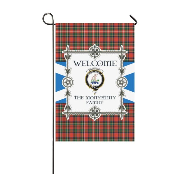 The Monypenny Clan Garden Flag, Scottish Tartan The Monypenny Clans Garden Flag New Style - Image 3