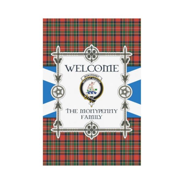 The Monypenny Clan Garden Flag, Scottish Tartan The Monypenny Clans Garden Flag New Style - Image 2