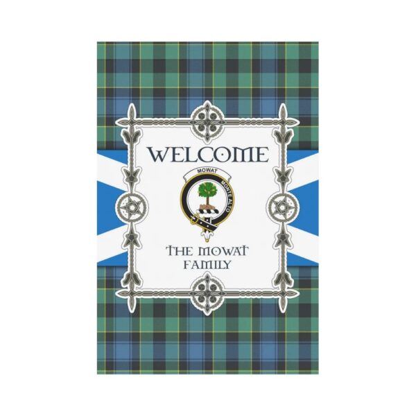 The Mowat Clan Garden Flag, Scottish Tartan The Mowat Clans Garden Flag New Style - Image 2