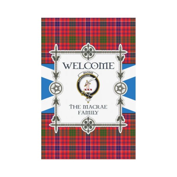 The Macrae Clan Garden Flag, Scottish Tartan The Macrae Clans Garden Flag New Style