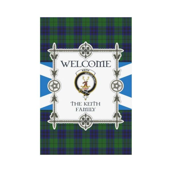 Keith Clan Garden Flag, Scottish Tartan Keith Clans Garden Flag New Style