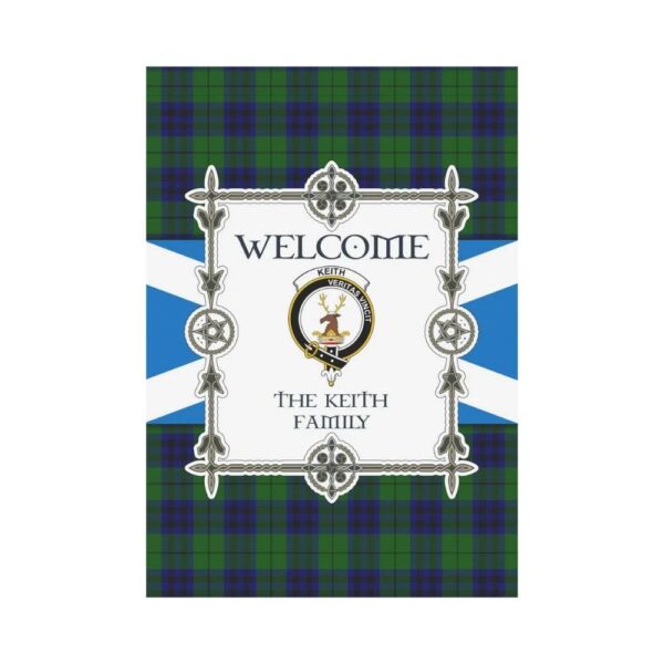 Keith Clan Garden Flag, Scottish Tartan Keith Clans Garden Flag New Style - Image 2