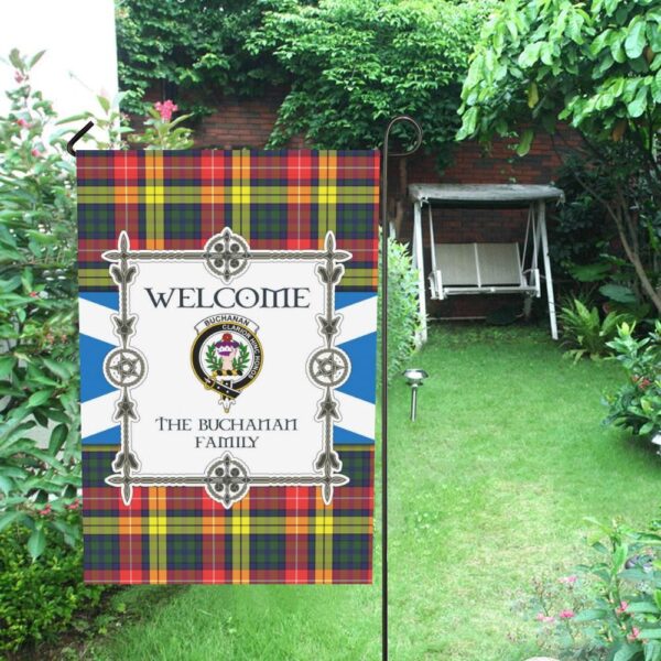 Buchanan Clan Garden Flag, Scottish Tartan Buchanan Clans Garden Flag New Style - Image 4