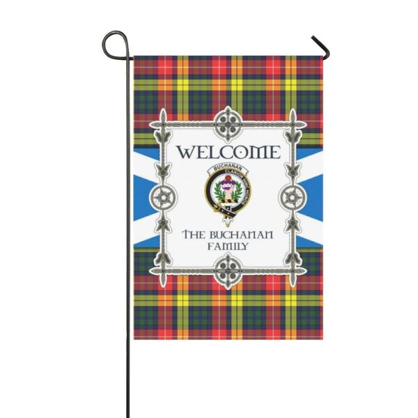 Buchanan Clan Garden Flag, Scottish Tartan Buchanan Clans Garden Flag New Style - Image 3