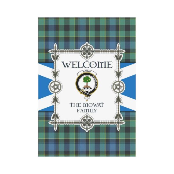 The Mowat Clan Garden Flag, Scottish Tartan The Mowat Clans Garden Flag New Style