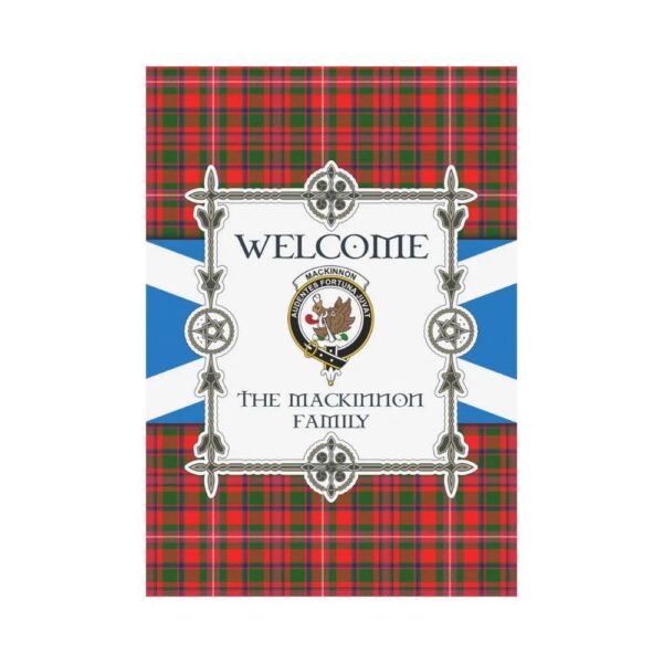 Mackinnon Clan Garden Flag, Scottish Tartan Mackinnon Clans Garden Flag New Style - Image 2