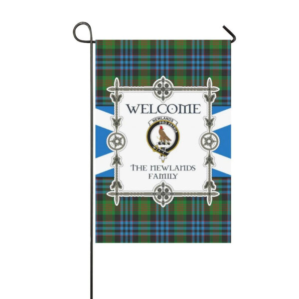 Newlands Clan Garden Flag, Scottish Tartan Newlands Clans Garden Flag New Style - Image 3