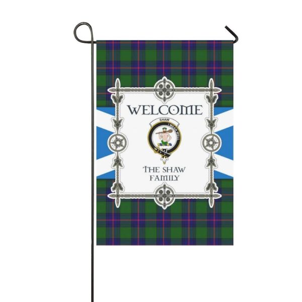 Shaw Clan Garden Flag, Scottish Tartan Shaw Clans Garden Flag New Style - Image 3