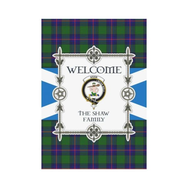 Shaw Clan Garden Flag, Scottish Tartan Shaw Clans Garden Flag New Style