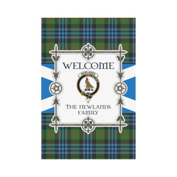 Newlands Clan Garden Flag, Scottish Tartan Newlands Clans Garden Flag New Style - Image 2