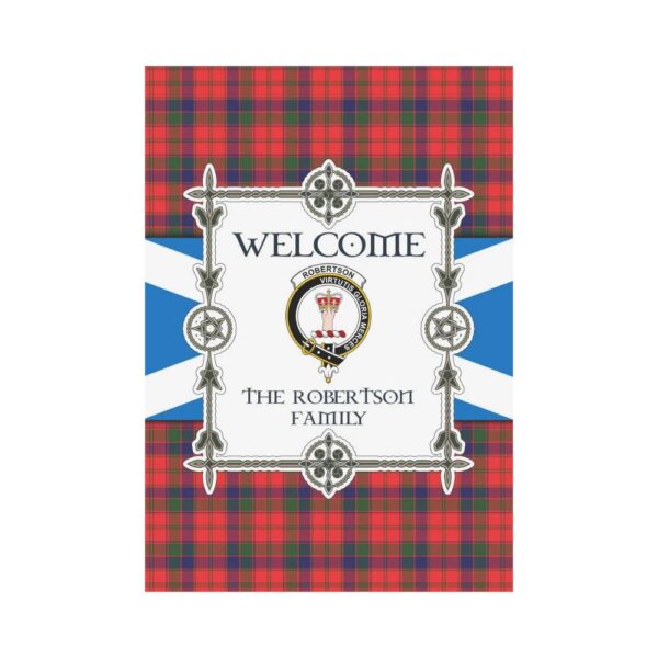 The Robertson Clan Garden Flag, Scottish Tartan The Robertson Clans Garden Flag New Style