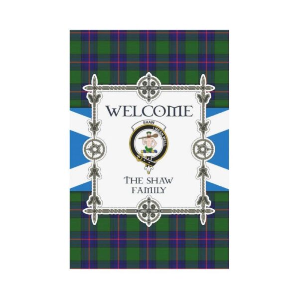 Shaw Clan Garden Flag, Scottish Tartan Shaw Clans Garden Flag New Style - Image 2