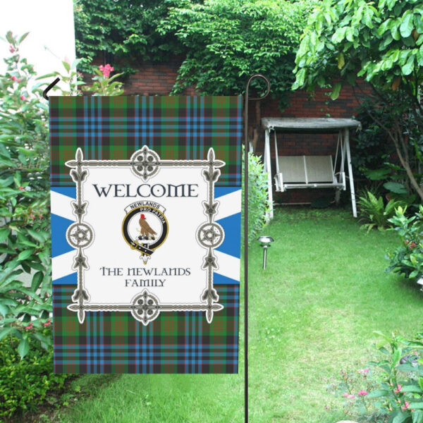 Newlands Clan Garden Flag, Scottish Tartan Newlands Clans Garden Flag New Style - Image 4