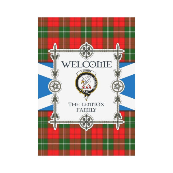 Lennox Clan Garden Flag, Scottish Tartan Lennox Clans Garden Flag New Style - Image 2