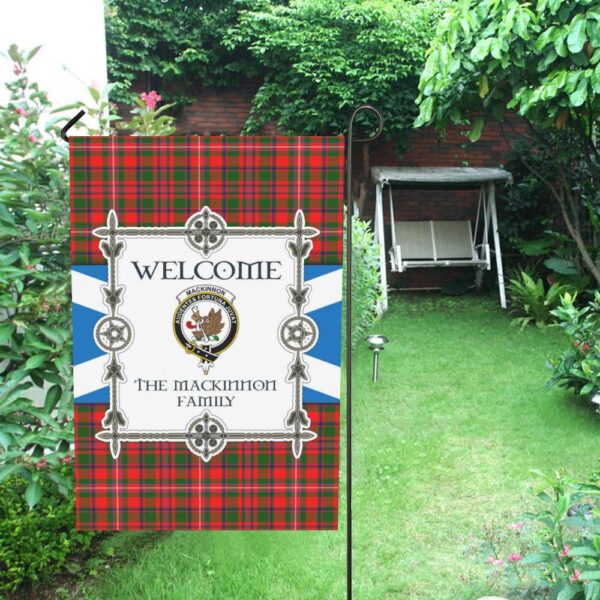 Mackinnon Clan Garden Flag, Scottish Tartan Mackinnon Clans Garden Flag New Style - Image 4