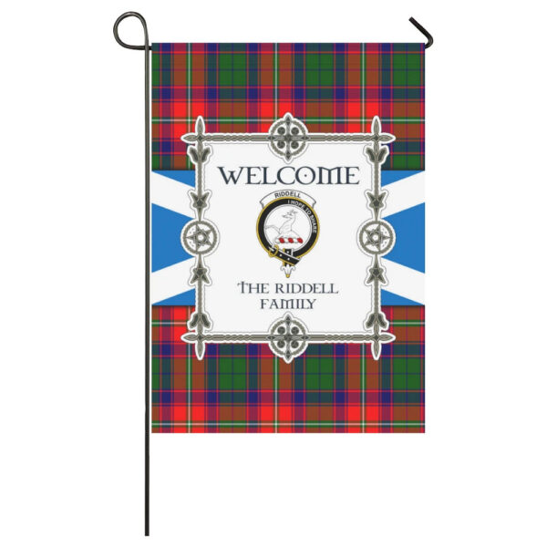 The Riddell Clan Garden Flag, Scottish Tartan The Riddell Clans Garden Flag New Style - Image 3