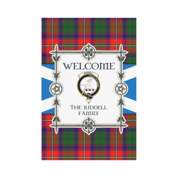 The Riddell Clan Garden Flag, Scottish Tartan The Riddell Clans Garden Flag New Style - Image 2