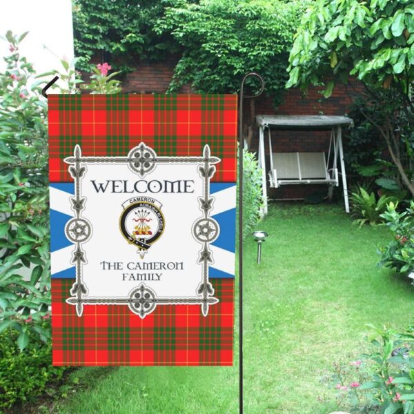 Cameron Clan Garden Flag, Scottish Tartan Cameron Clans Garden Flag New Style - Image 4