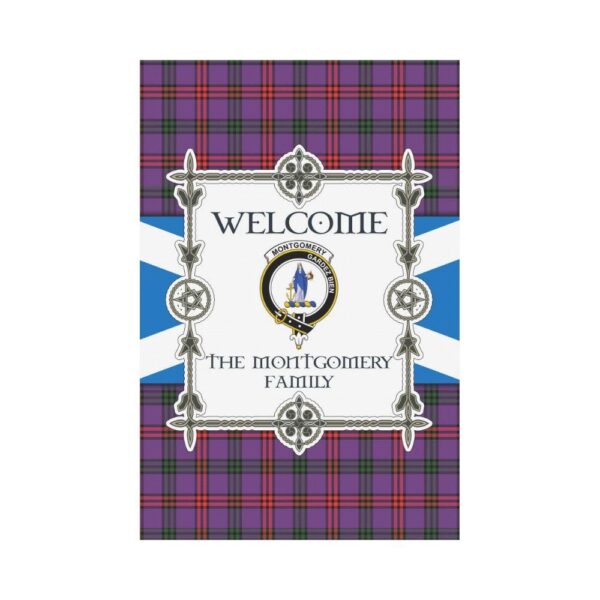 Montgomery Clan Garden Flag, Scottish Tartan Montgomery Clans Garden Flag New Style