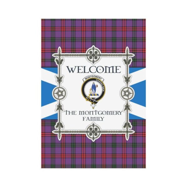 Montgomery Clan Garden Flag, Scottish Tartan Montgomery Clans Garden Flag New Style - Image 2