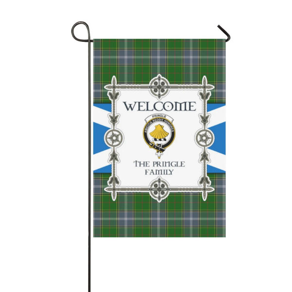 The Pringle  Clan Garden Flag, Scottish Tartan The Pringle  Clans Garden Flag New Style - Image 3