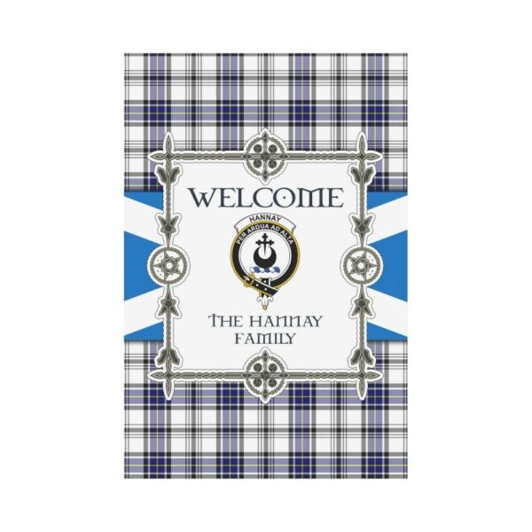 Hannay Clan Garden Flag, Scottish Tartan Hannay Clans Garden Flag New Style