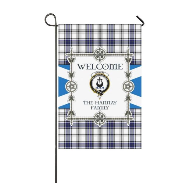 Hannay Clan Garden Flag, Scottish Tartan Hannay Clans Garden Flag New Style - Image 3