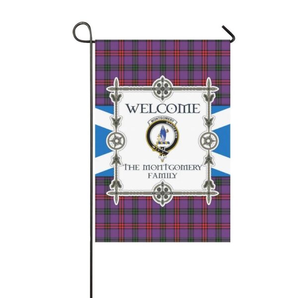 Montgomery Clan Garden Flag, Scottish Tartan Montgomery Clans Garden Flag New Style - Image 3