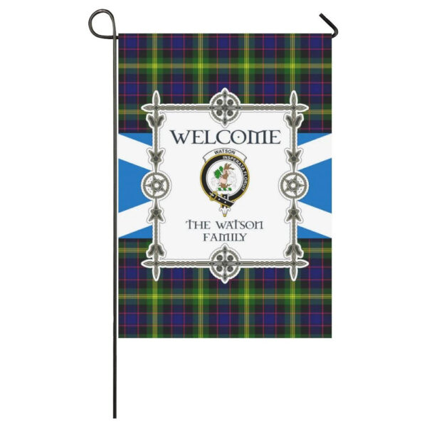 Watson Clan Garden Flag, Scottish Tartan Watson Clans Garden Flag New Style - Image 3